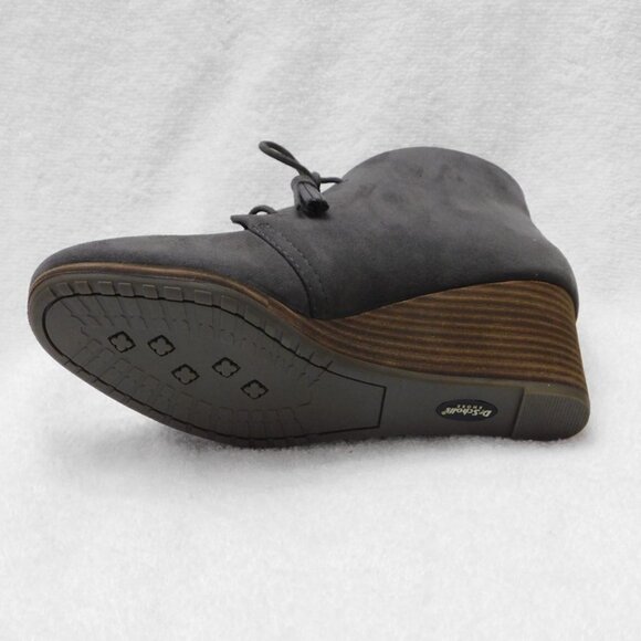 W538 Dr. Scholl's Gray Women's Dakota Fabric Closed Toe Ankle Fashion Boots 6 M - Picture 4 of 4